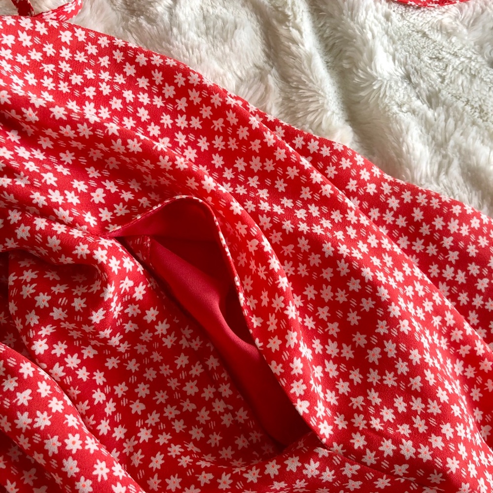 GAP Red Floral Pattern Dress - Picture 6 of 6